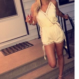 Romper with floral detail